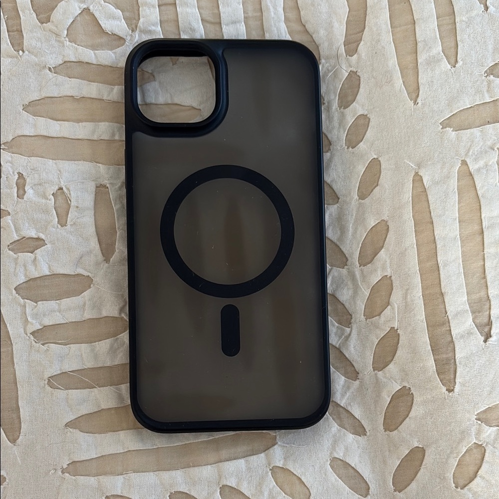 Black Minimalist iPhone Case with Durable Protection
